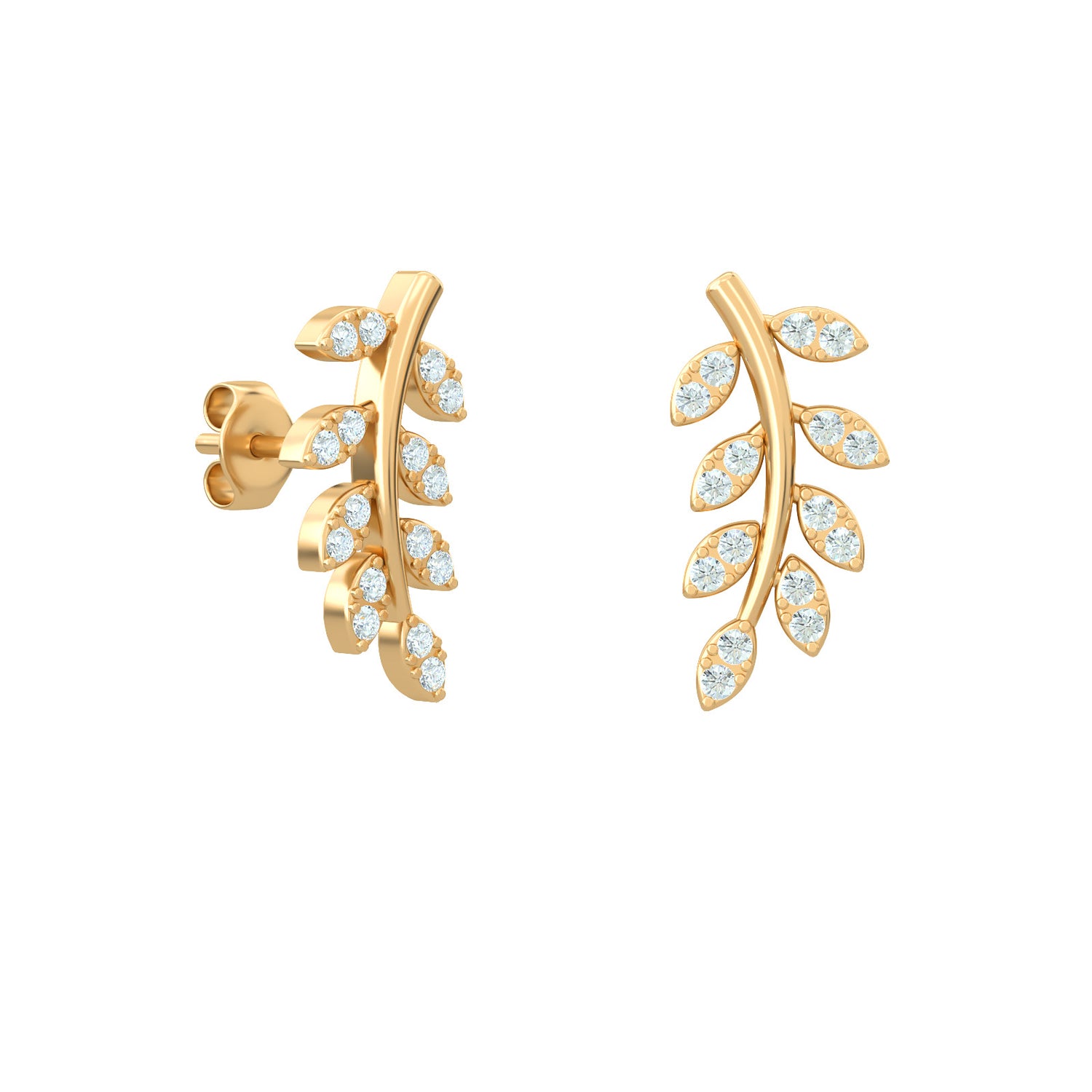 Leaf Of Hope Stud Earrings