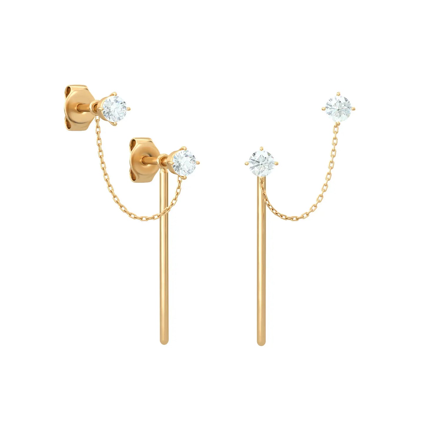 Diamond Rope Earrings