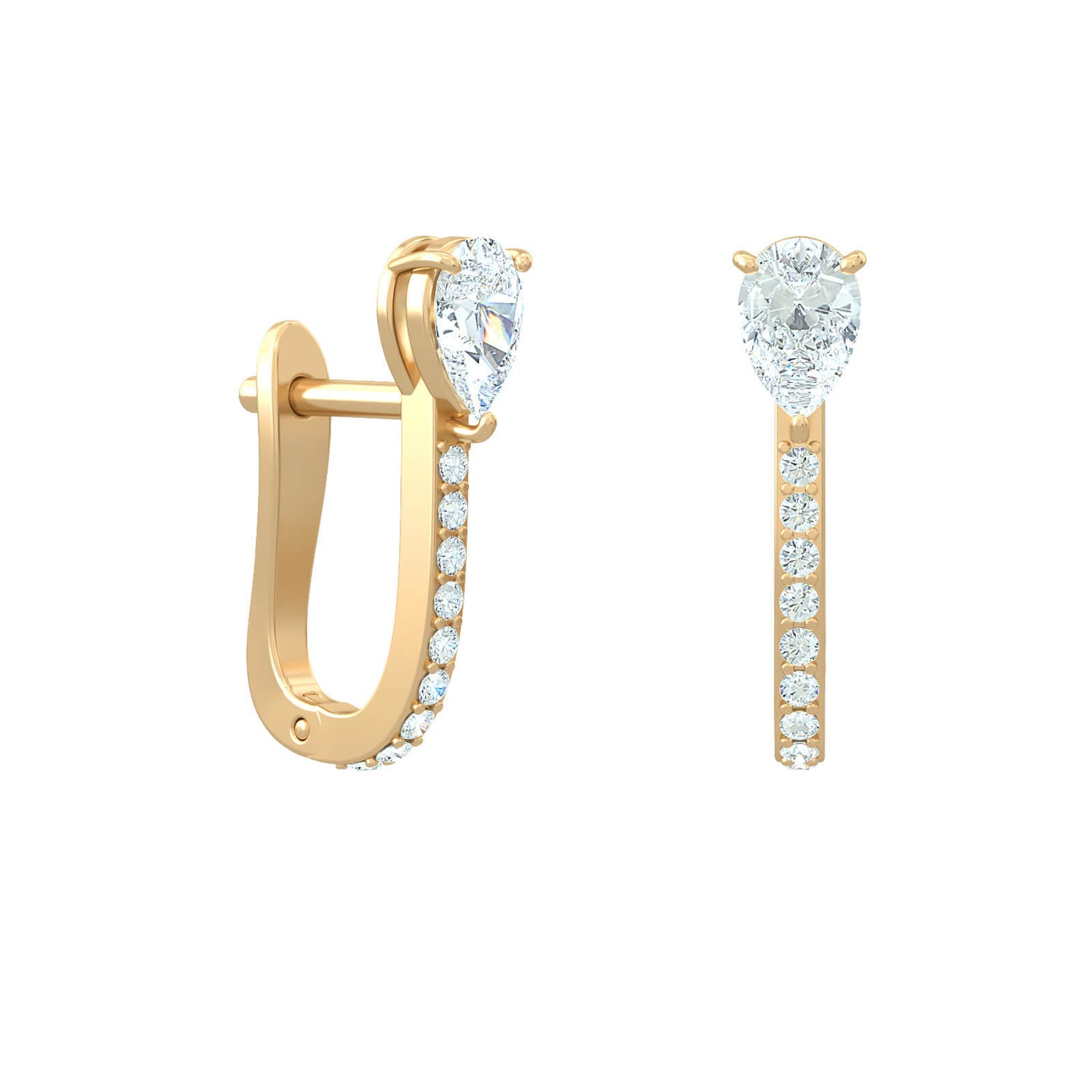 Pear Loop Earrings
