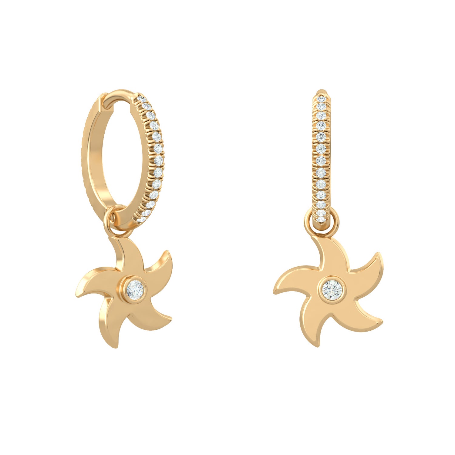 Etoile de Mer Diamond Earrings