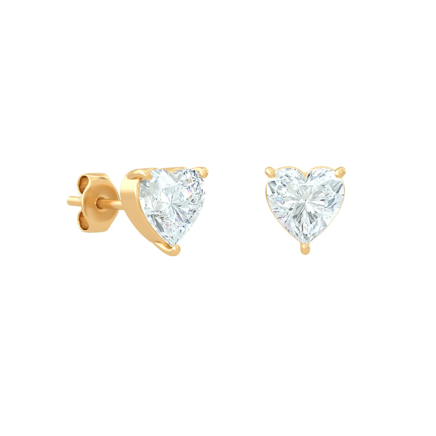 Pure Heart Stud Earrings
