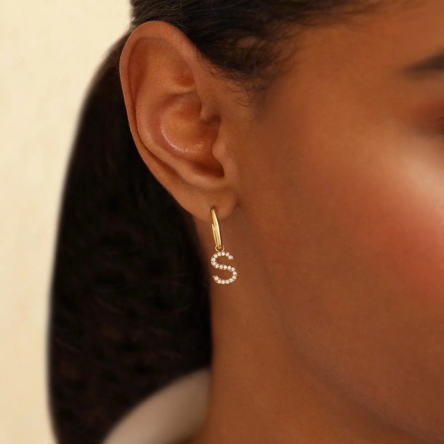 Be Mine Hoops Diamond  Earrings