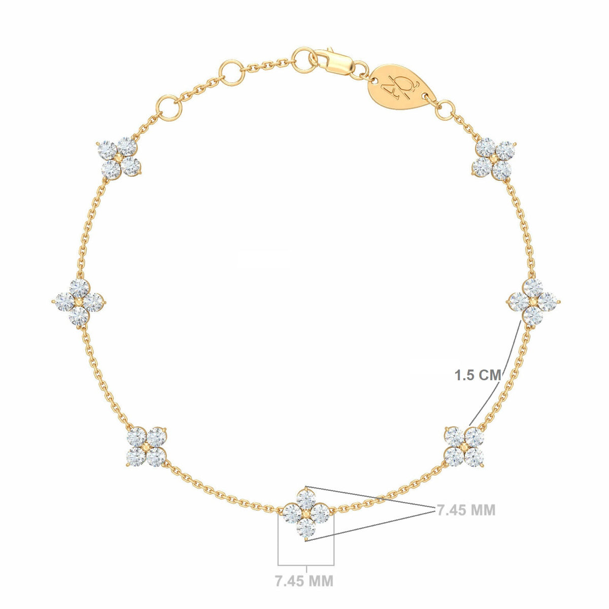 Fairy Constellation Bracelet, solid 18K gold, view 3 of 6