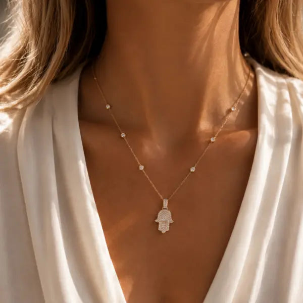 Fatima Diamond Necklace