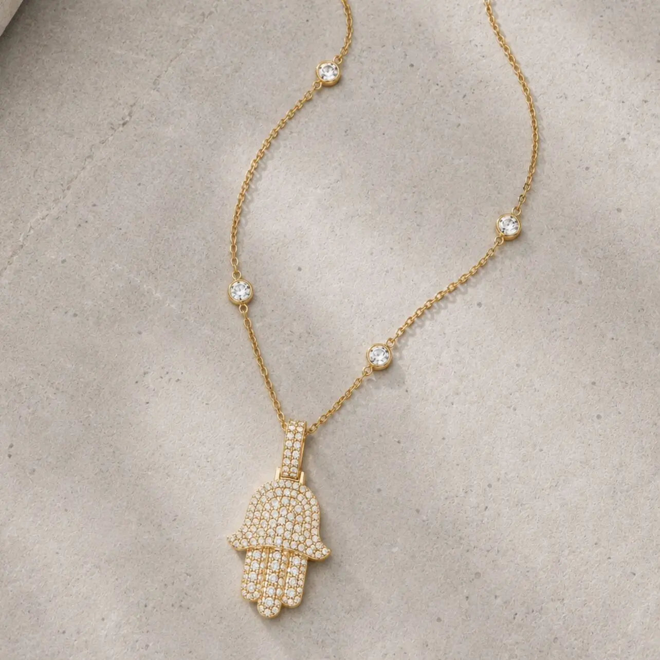 Fatima Diamond Necklace