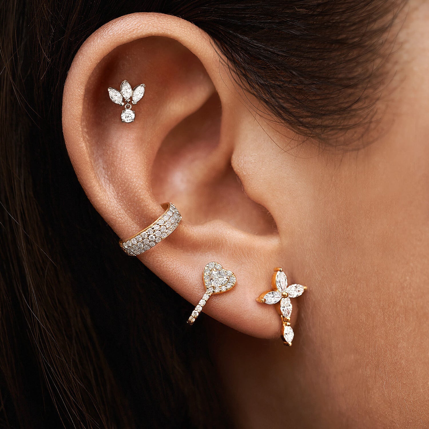 Filipina Drop Stud Earrings