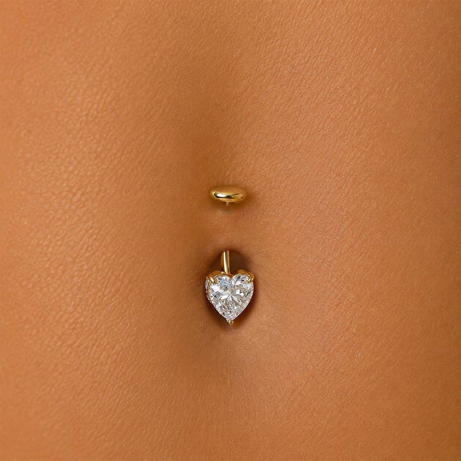 Floater Barbell Heart Belly Button