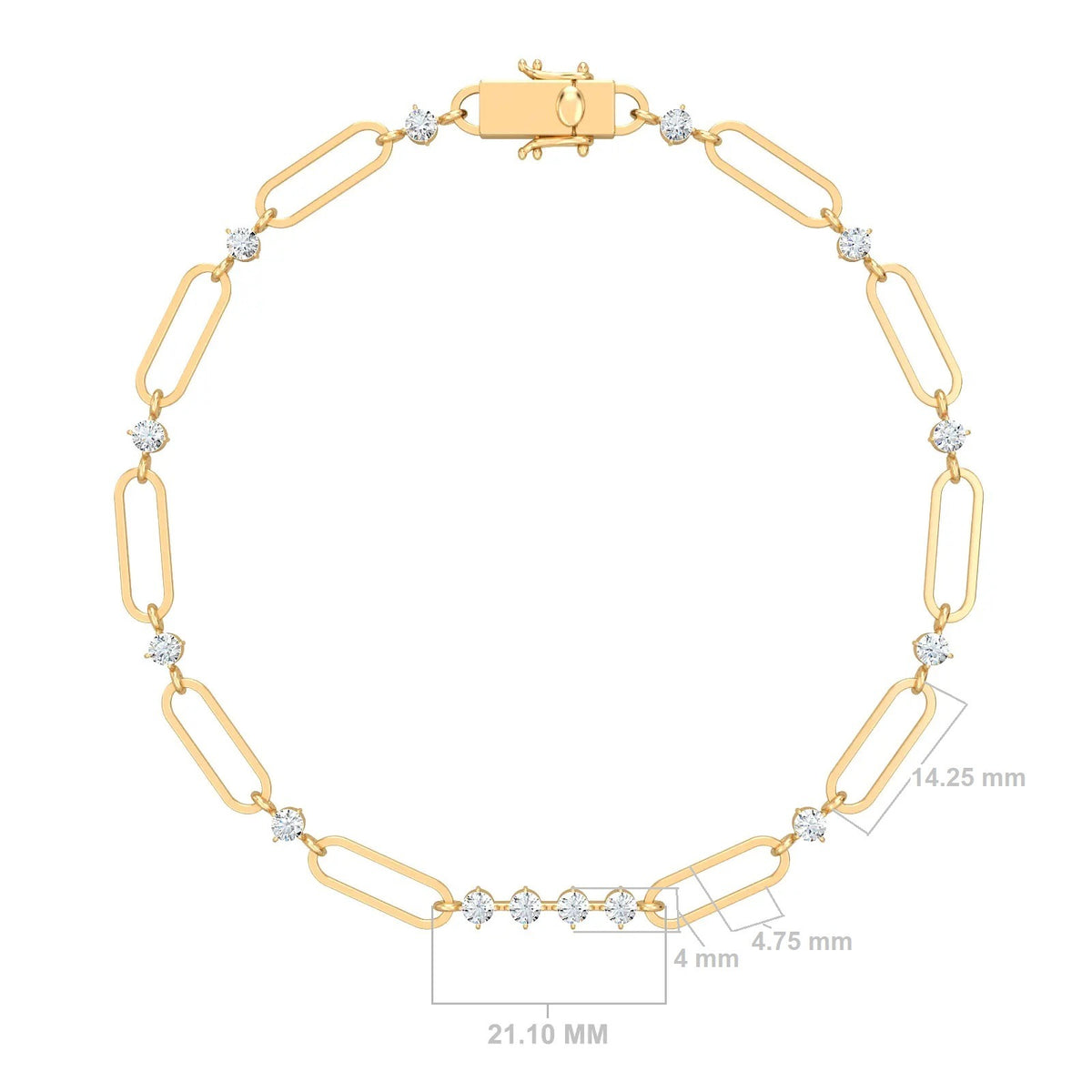 Dream Gatsby Bracelet, solid 18K gold, view 3 of 6