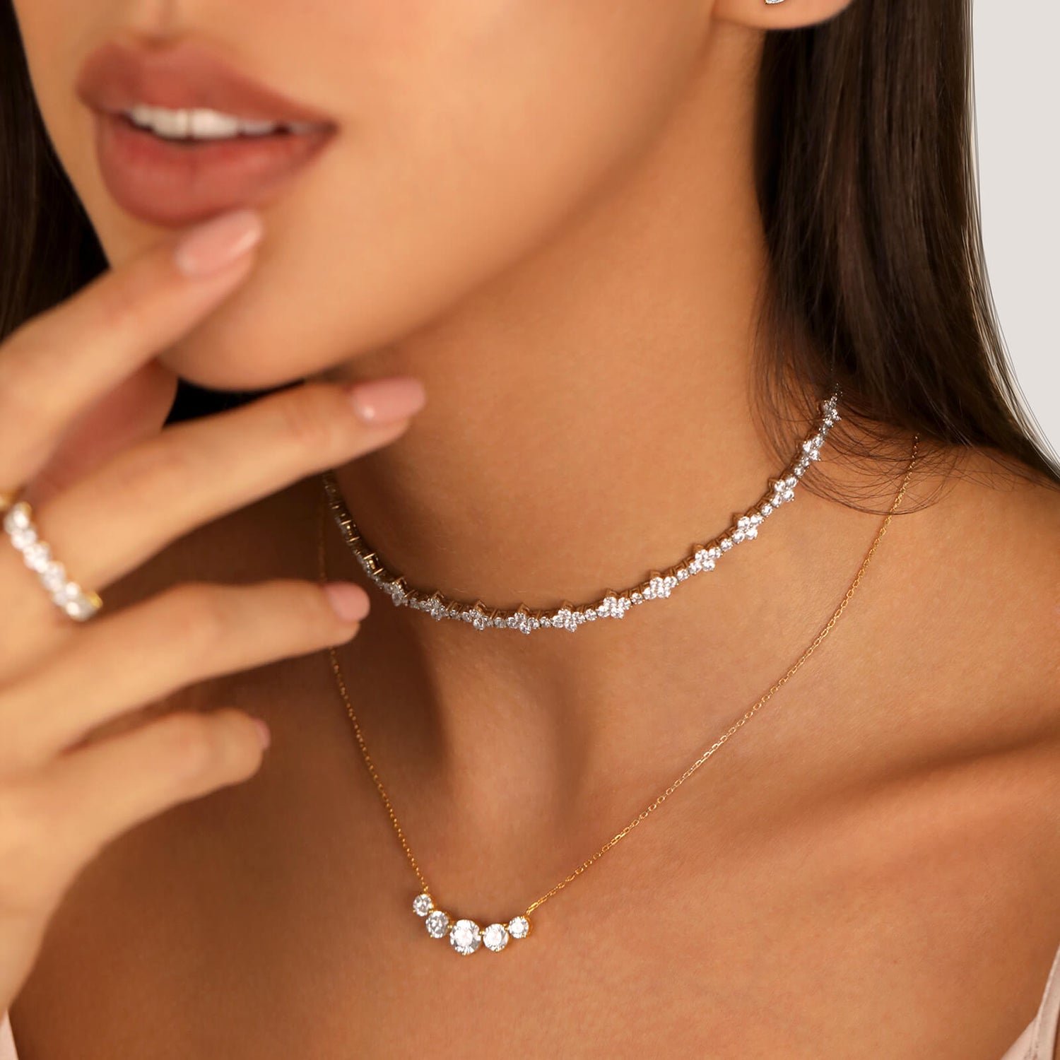 Diamond River Tennis Necklace