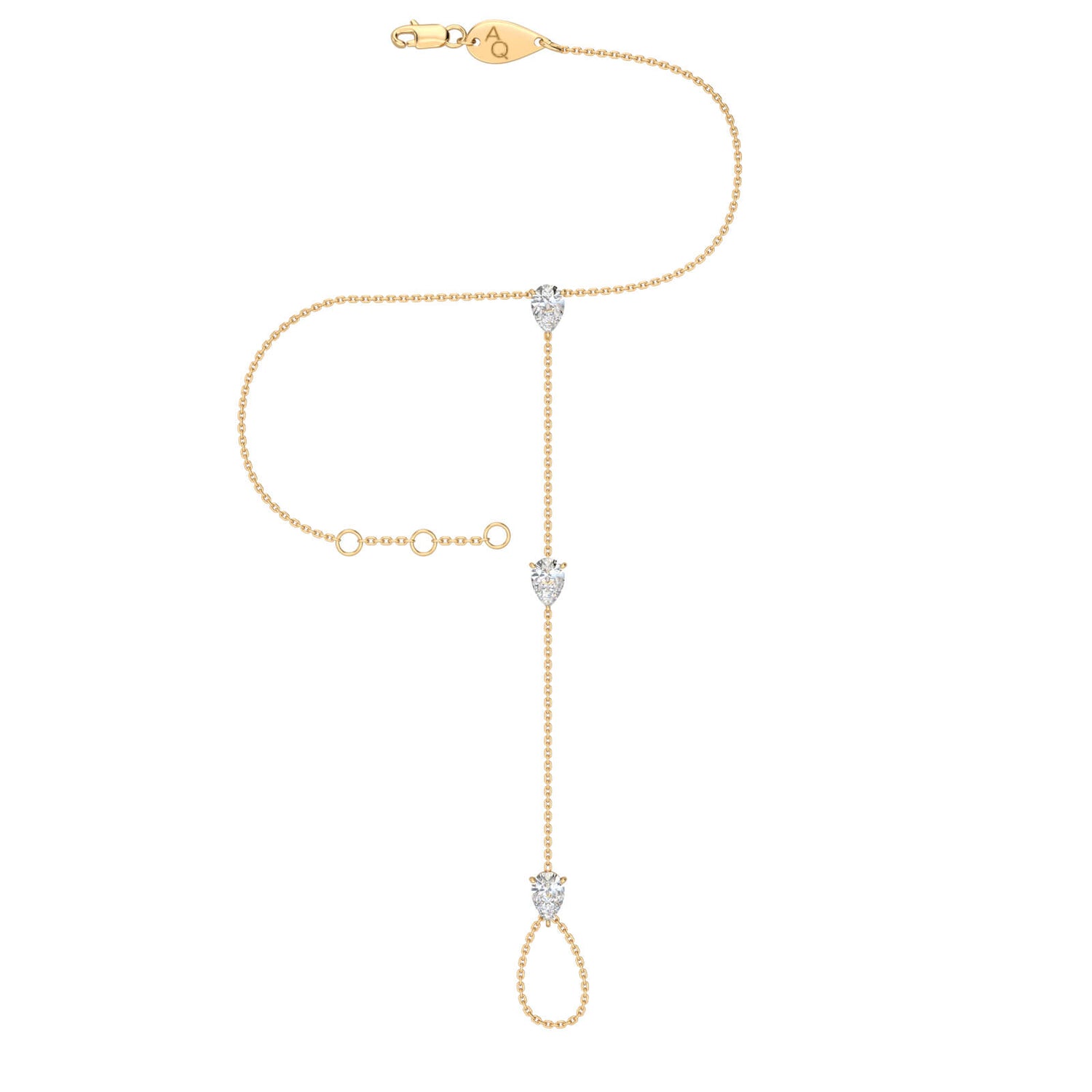 Pear-Cut Hand Chain