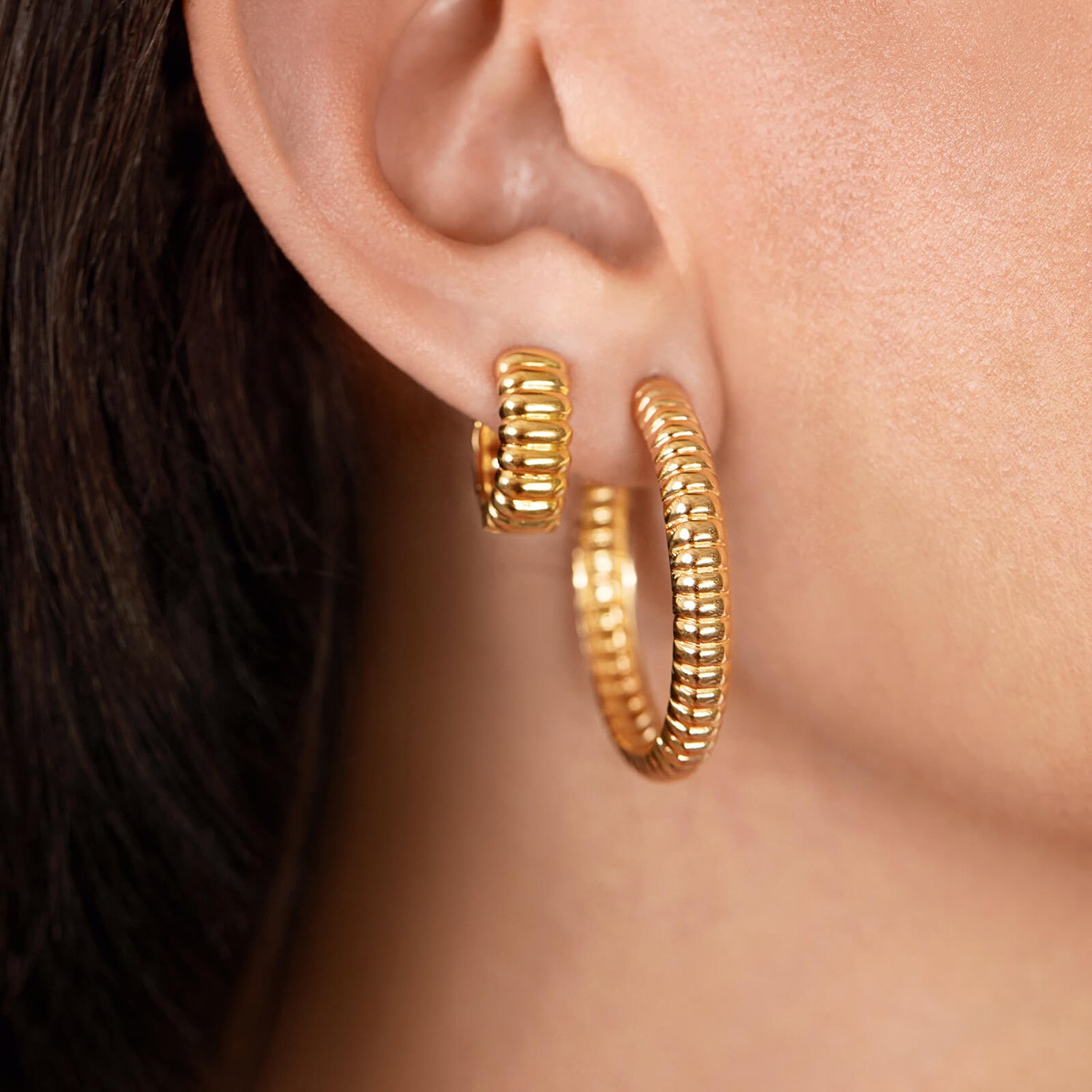 Hermes Hoop Earrings