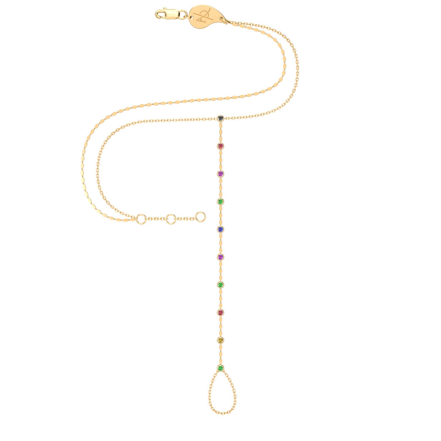 Gem Drop Hand Chain