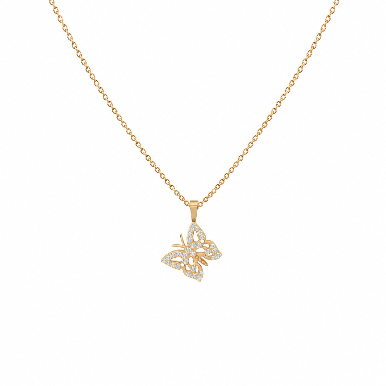 Hanging Butterfly Necklace