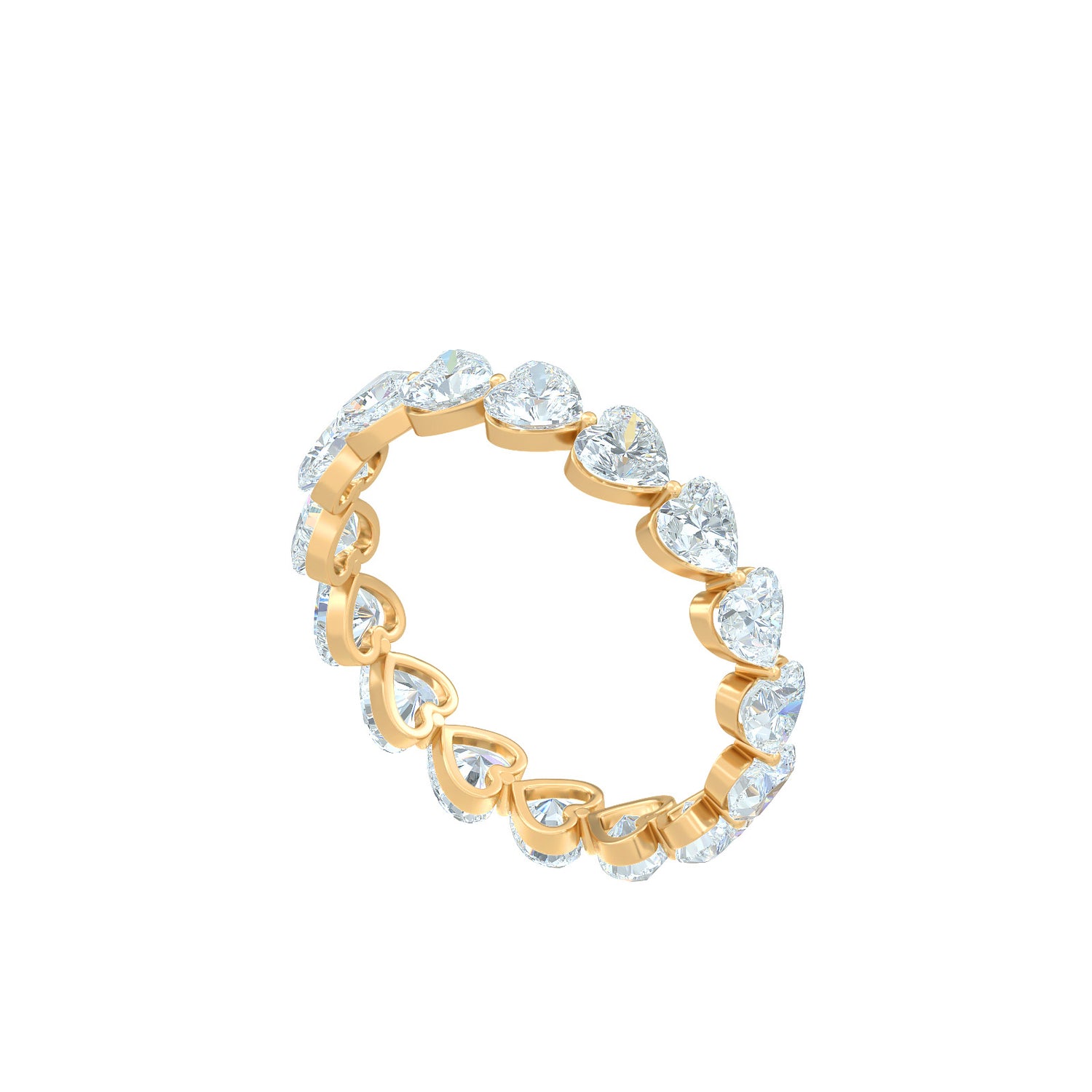 Heart Band Eternity Ring