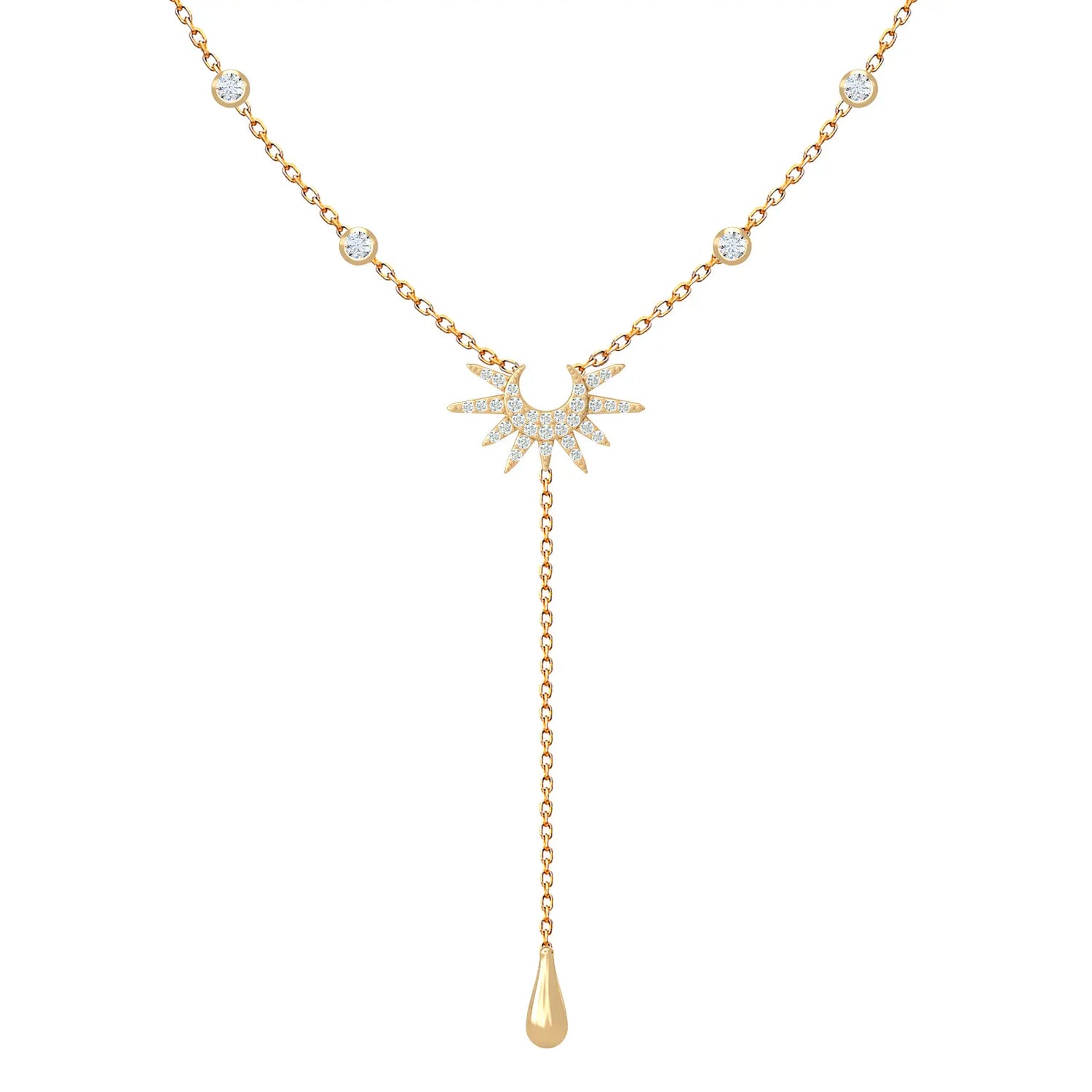 Helios Drop Red Carpet Necklace