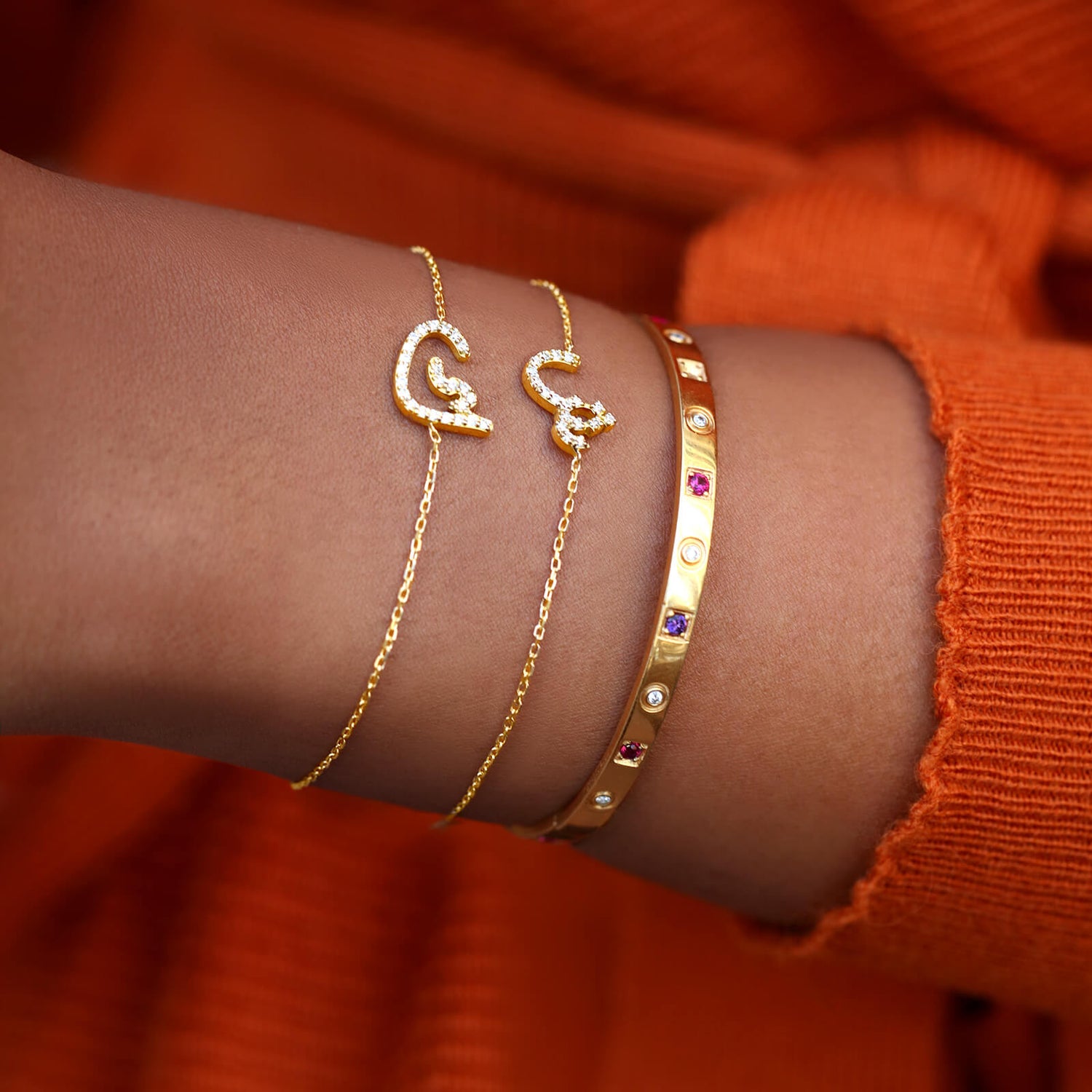 Precious Stones Illusion Bracelet