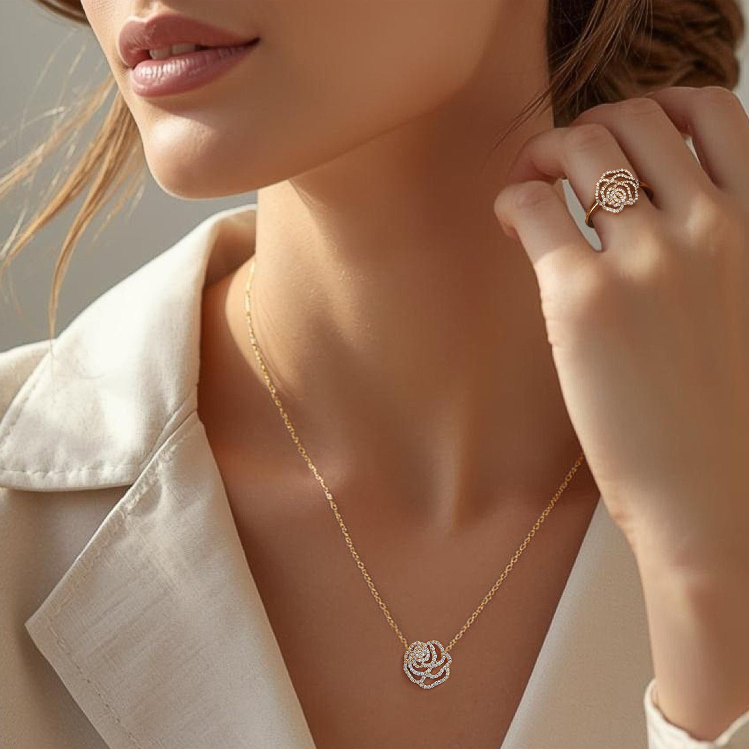 Rose Chouchou Necklace