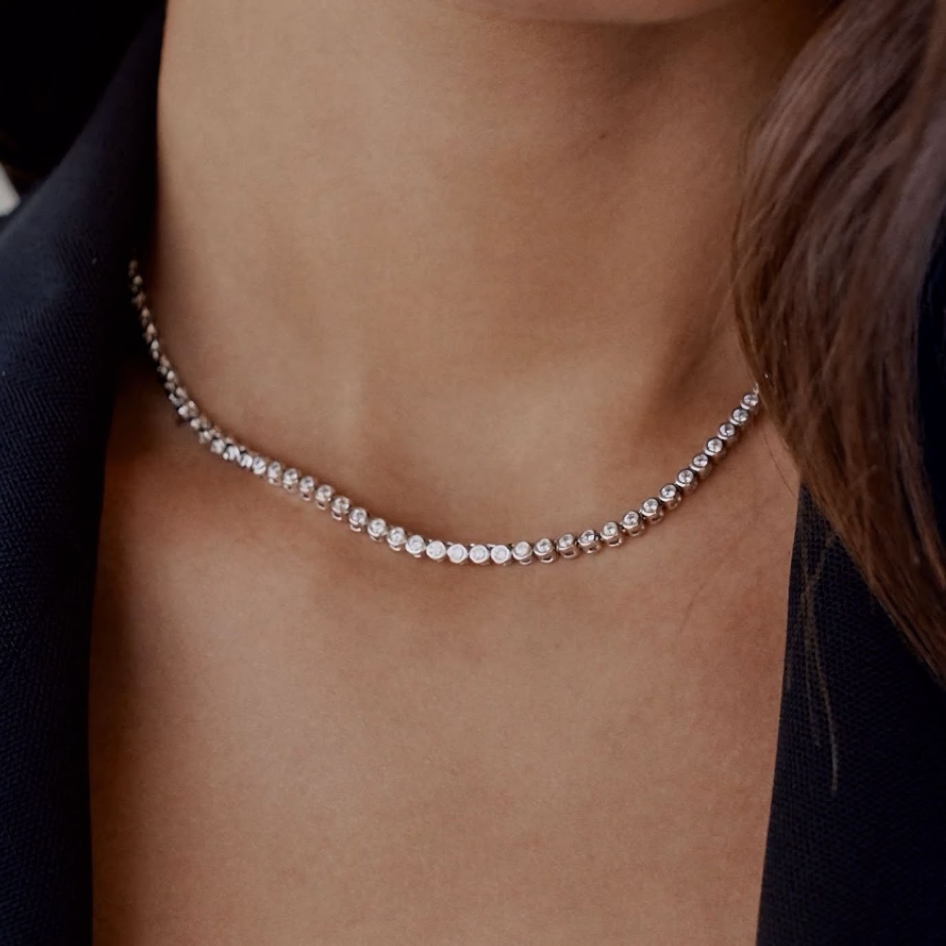 Mademoiselle Tennis Necklace