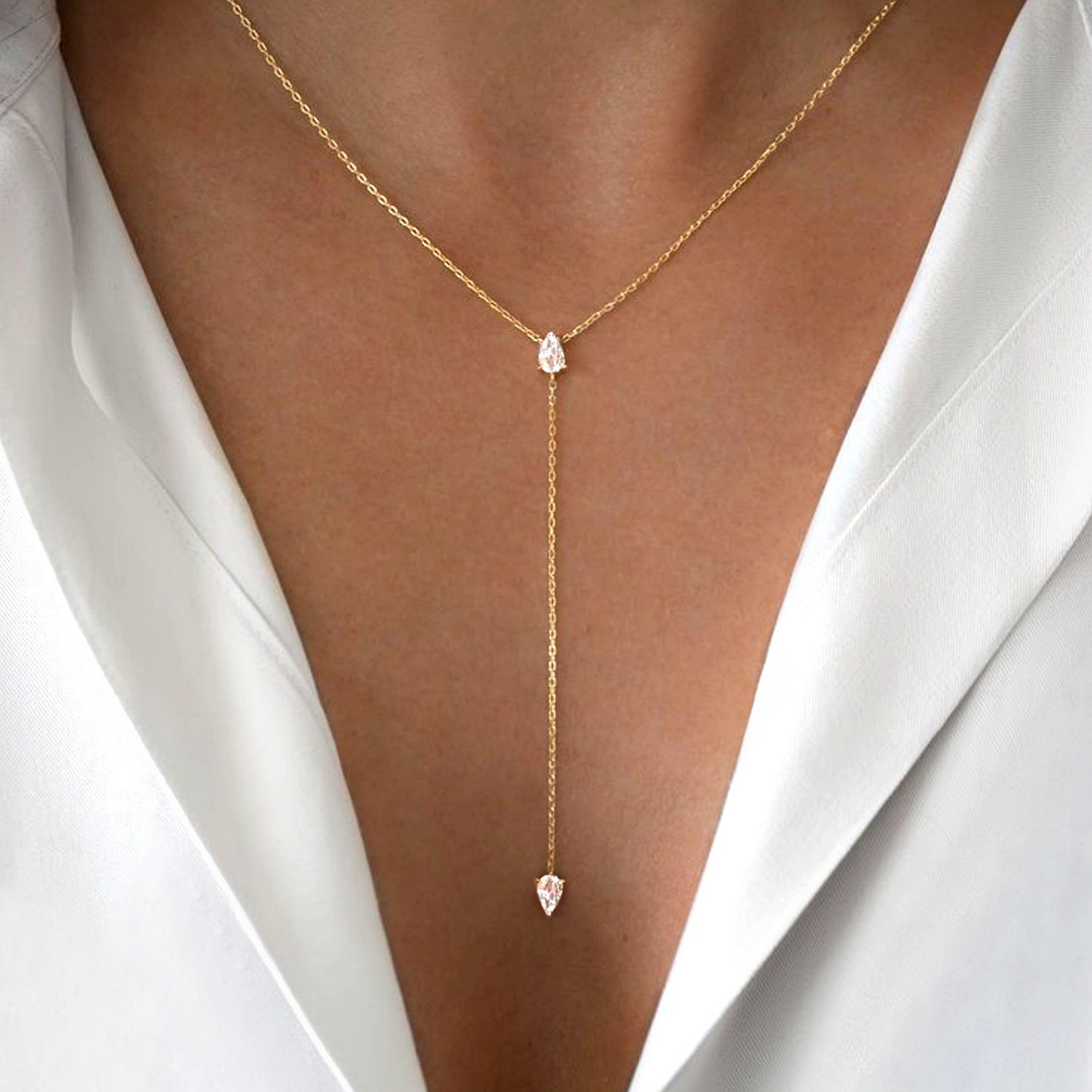 Necklace Red Carpet Pear