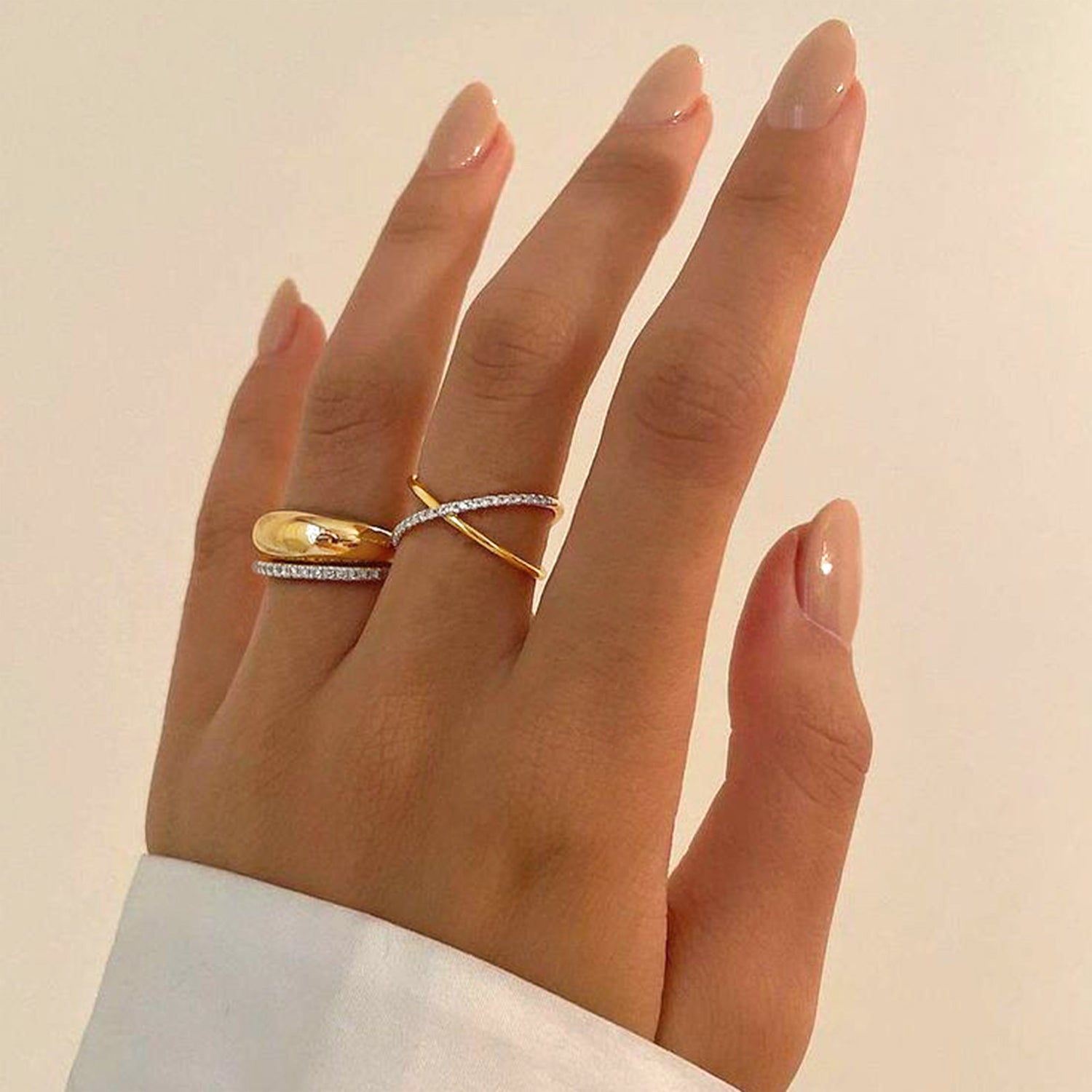 Cross Diamond Ring