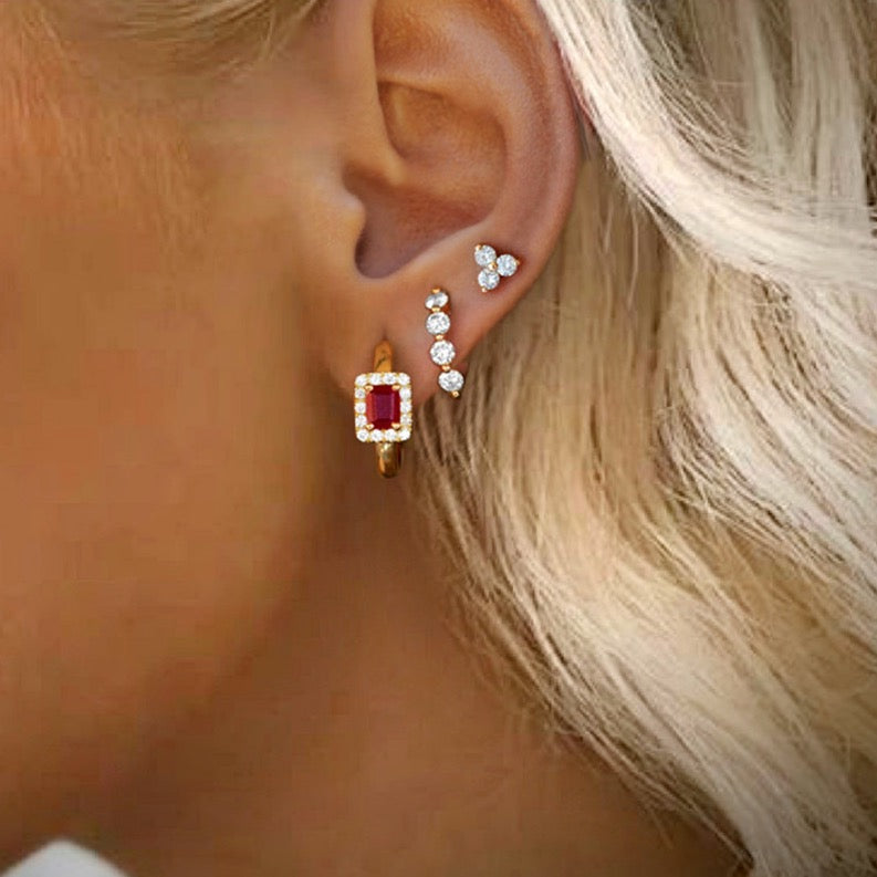 Cleopatra Huggie Hoop Earrings