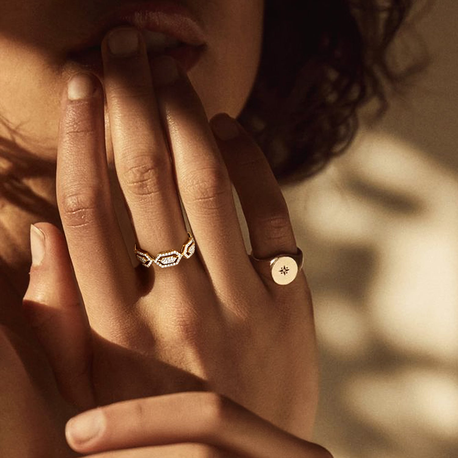 Signet Star Ring