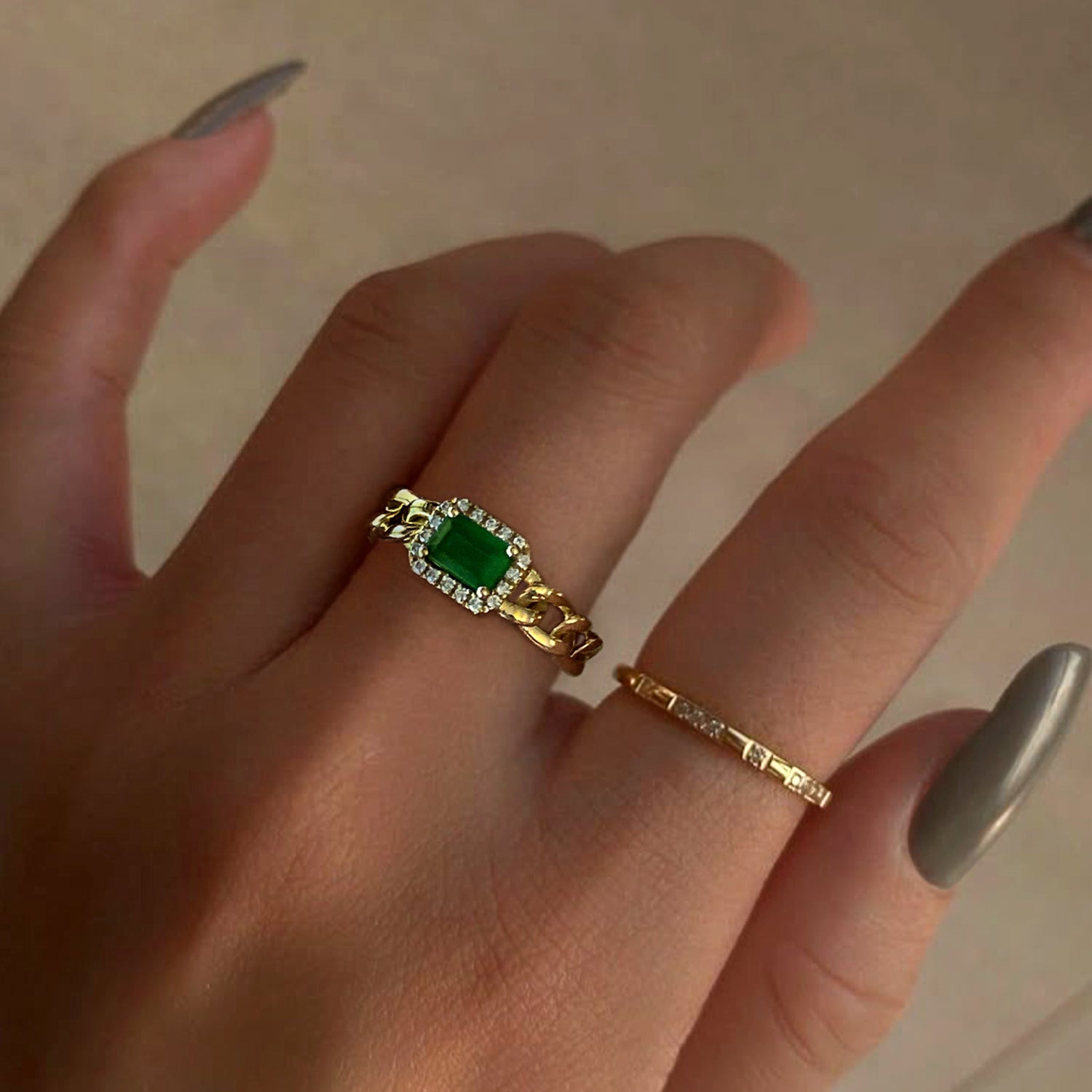 Cleopatra Precious Stone Ring