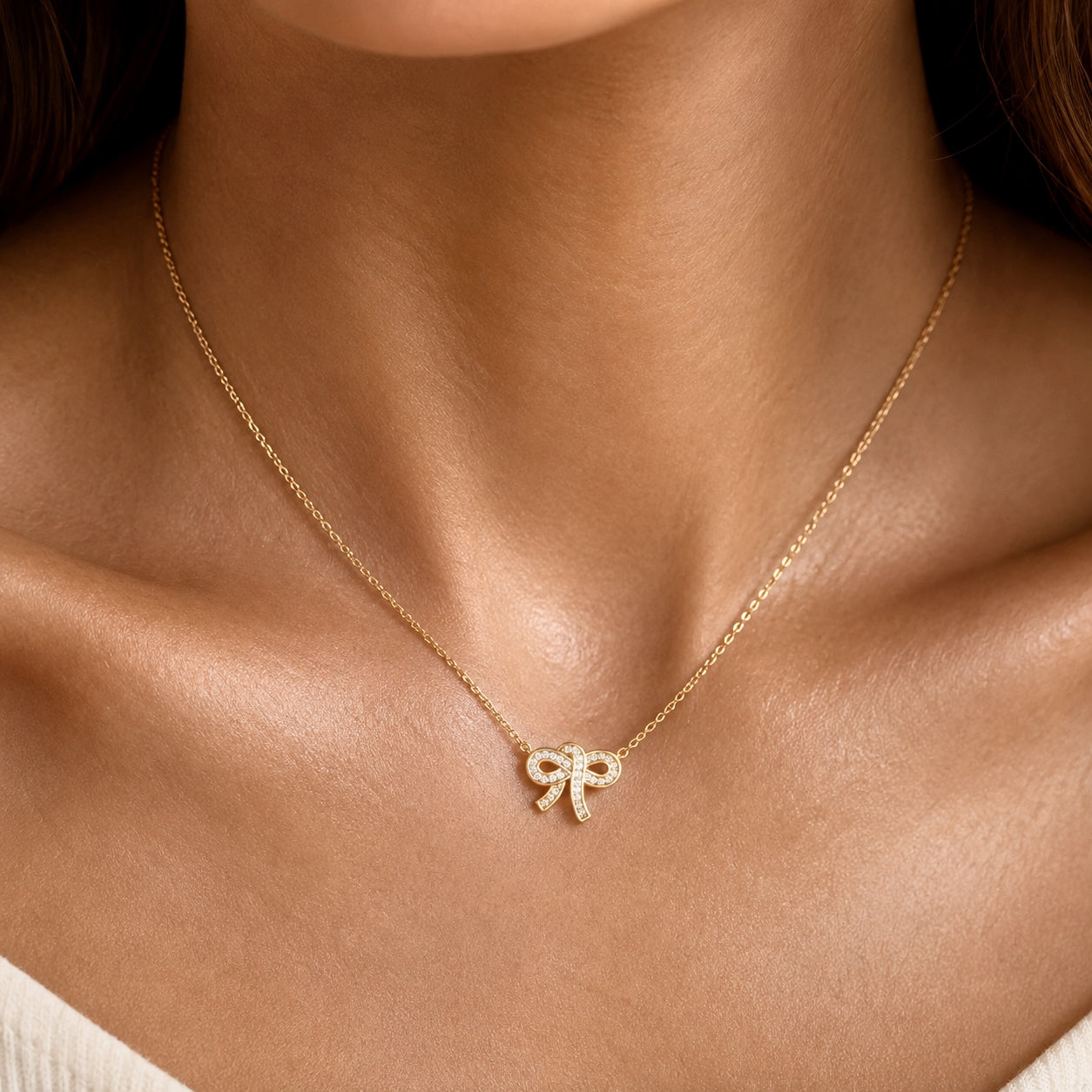 Bow Necklace