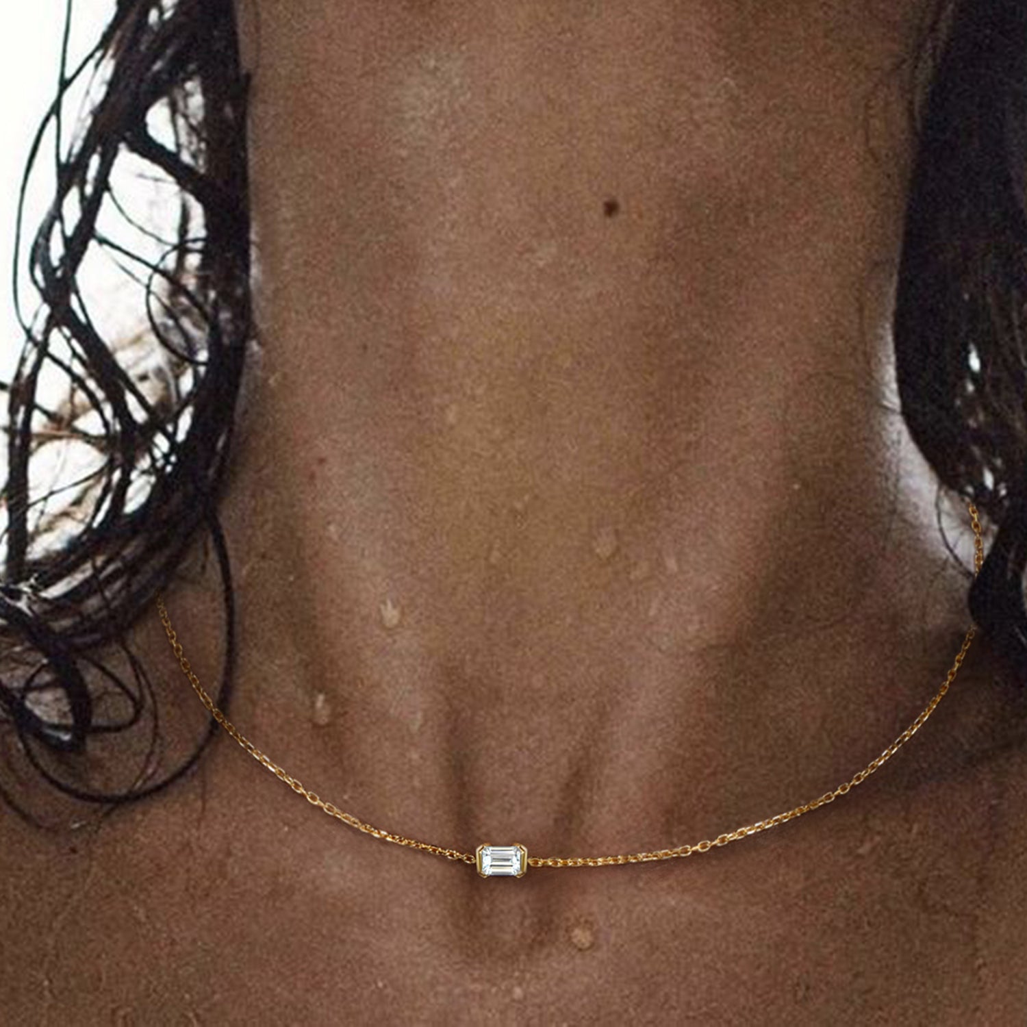 Diamond Azure Necklace
