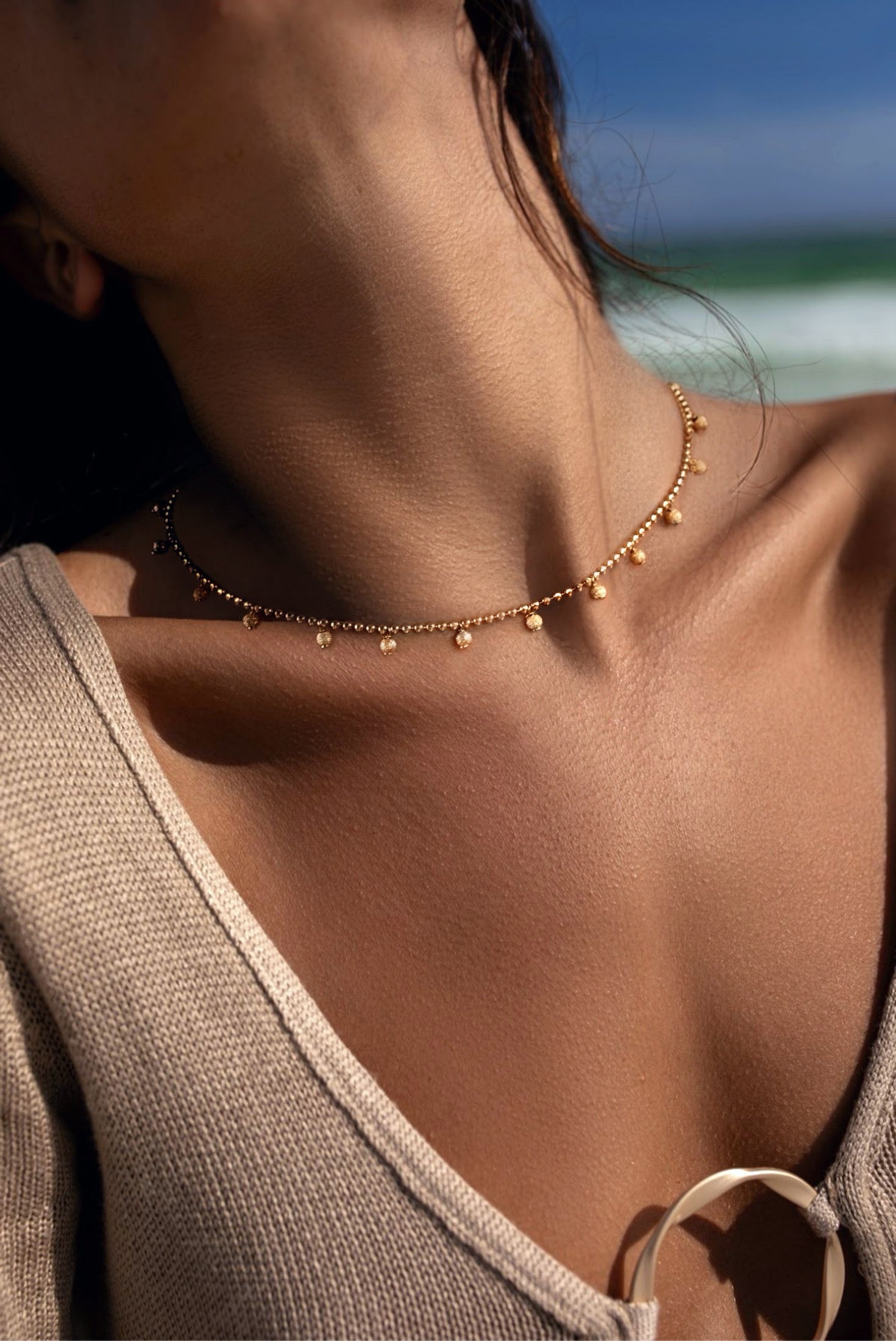 Constellation Droplets Choker