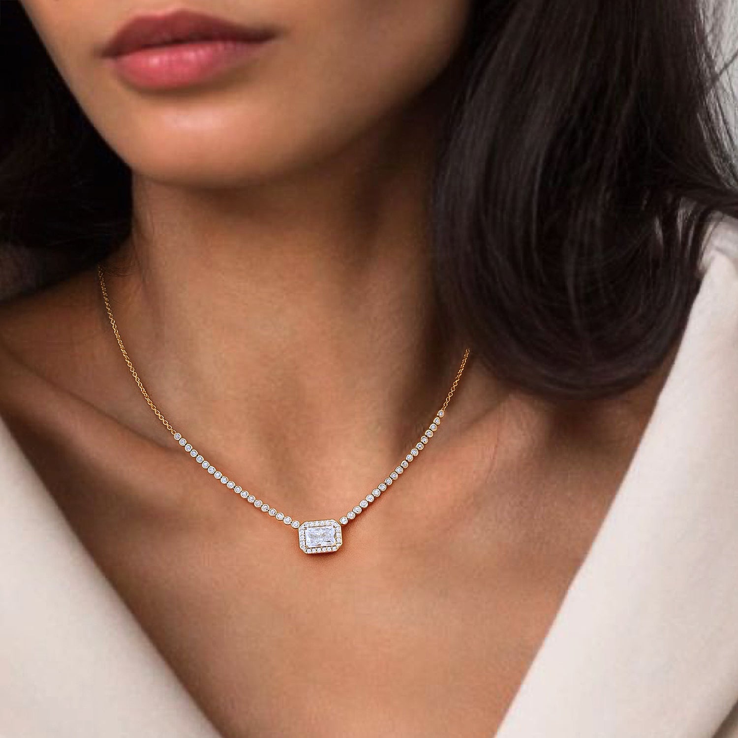 Cleopatra Queen Diamond Necklace