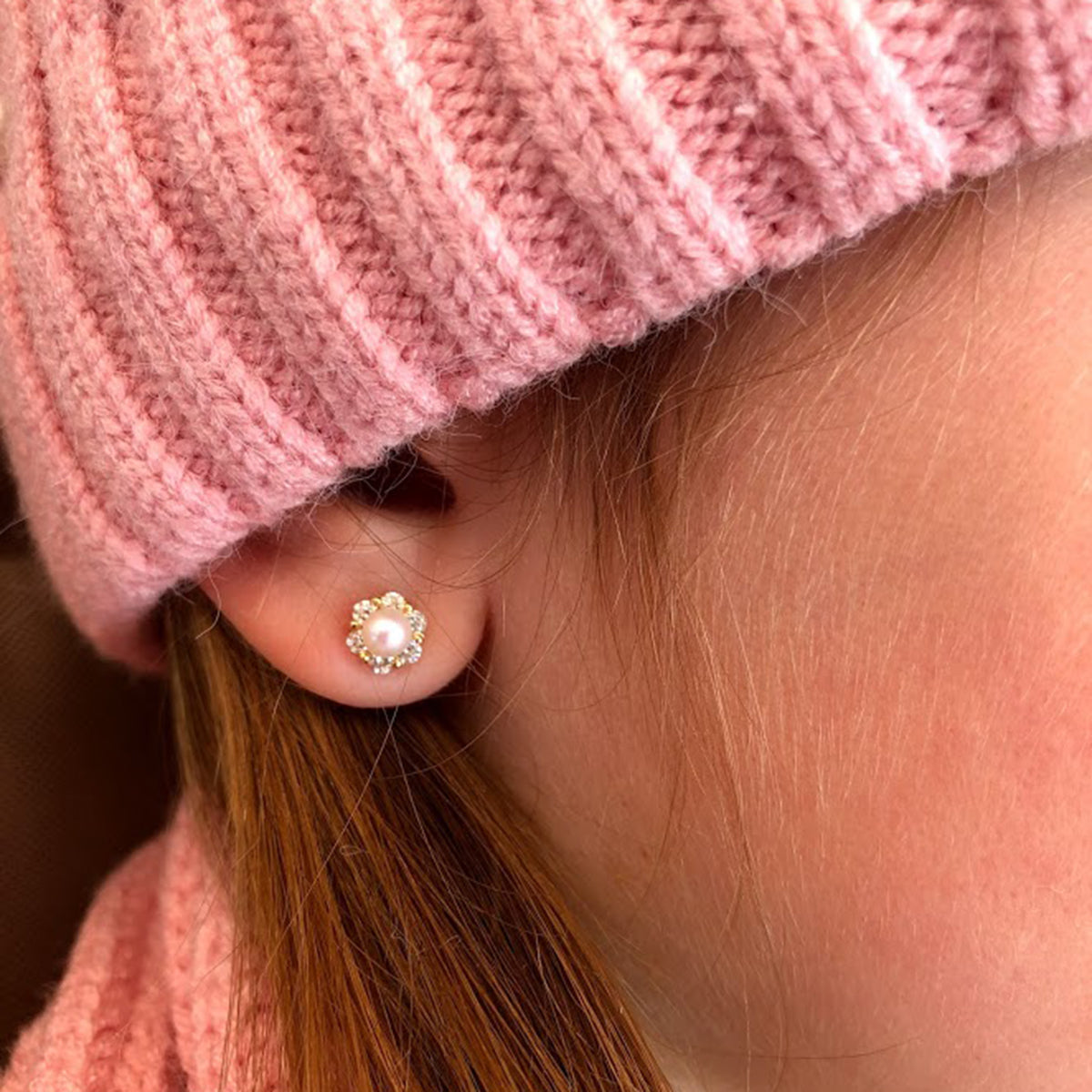 Baby Pearl Stud Earrings