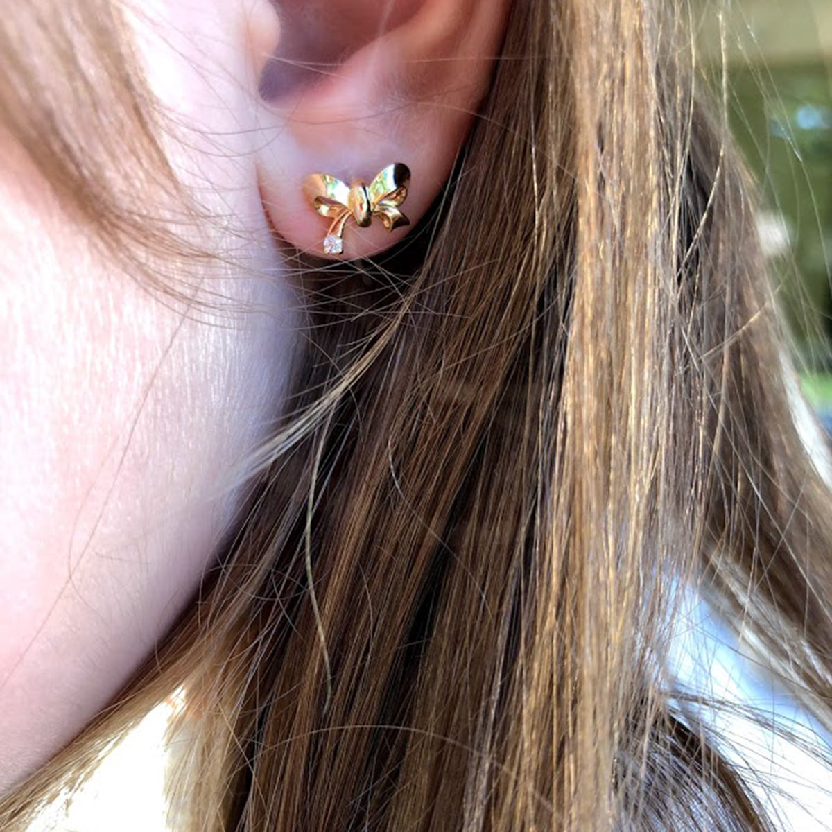 Cinderella Bow Stud Earrings