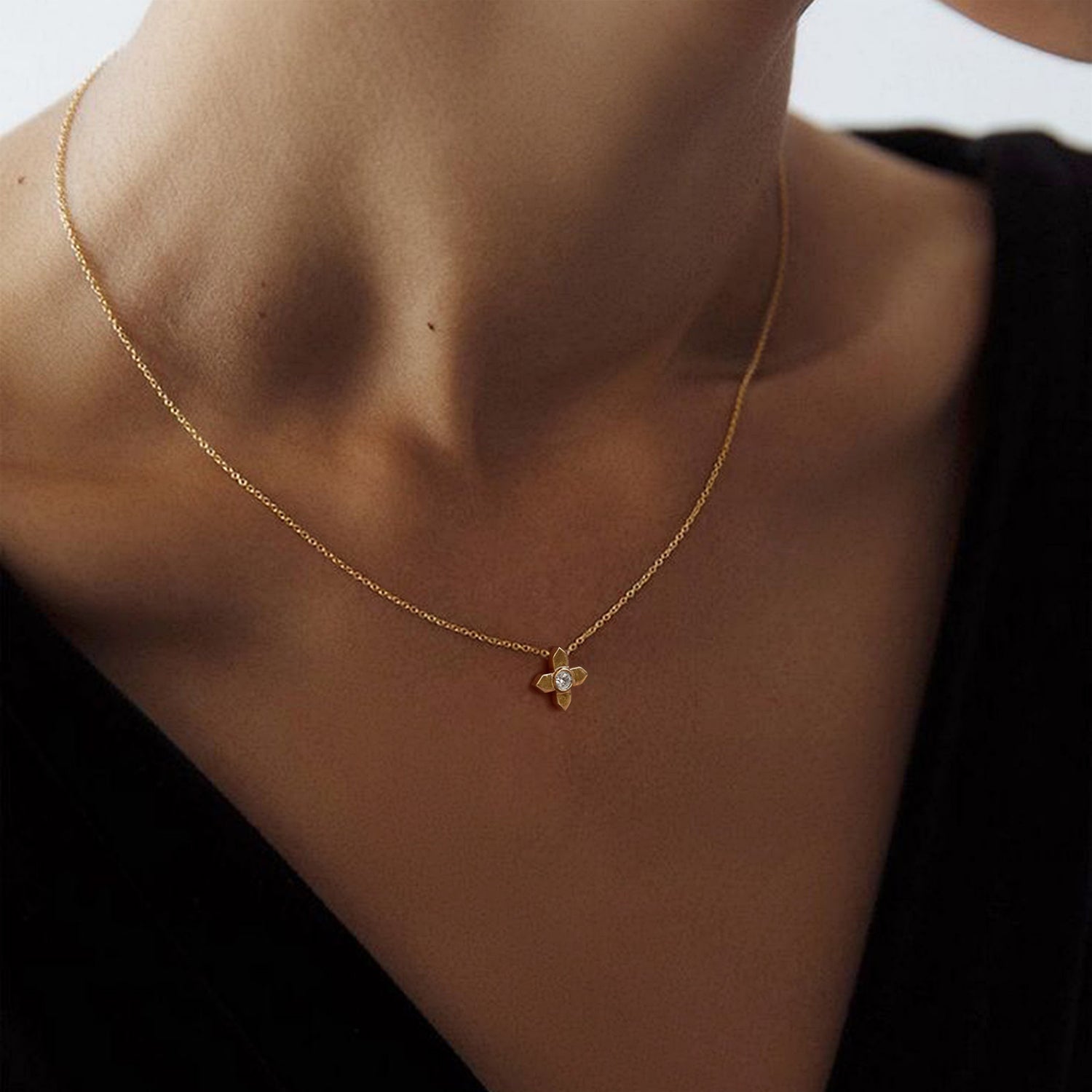 Hera Solitaire Necklace