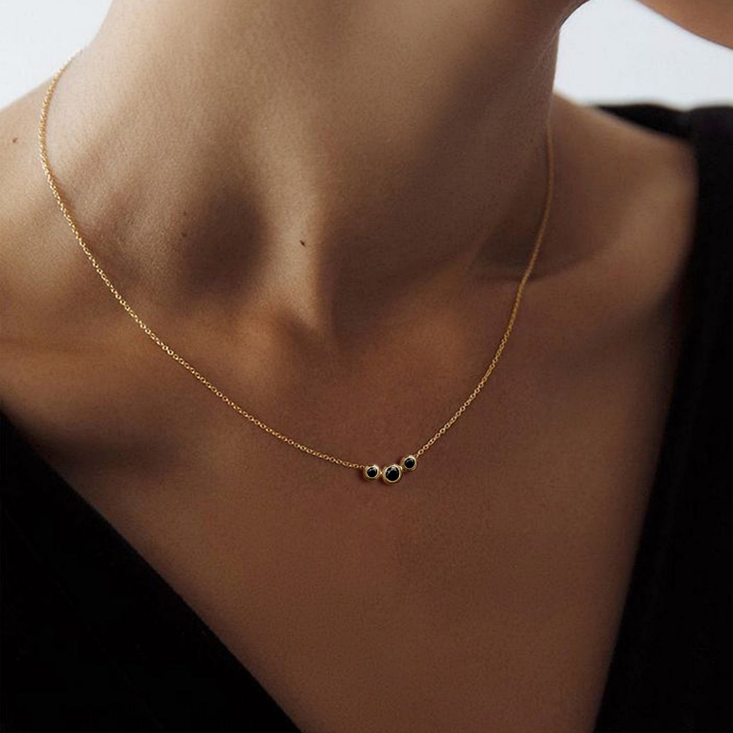 Trilogy Black Diamonds Necklace