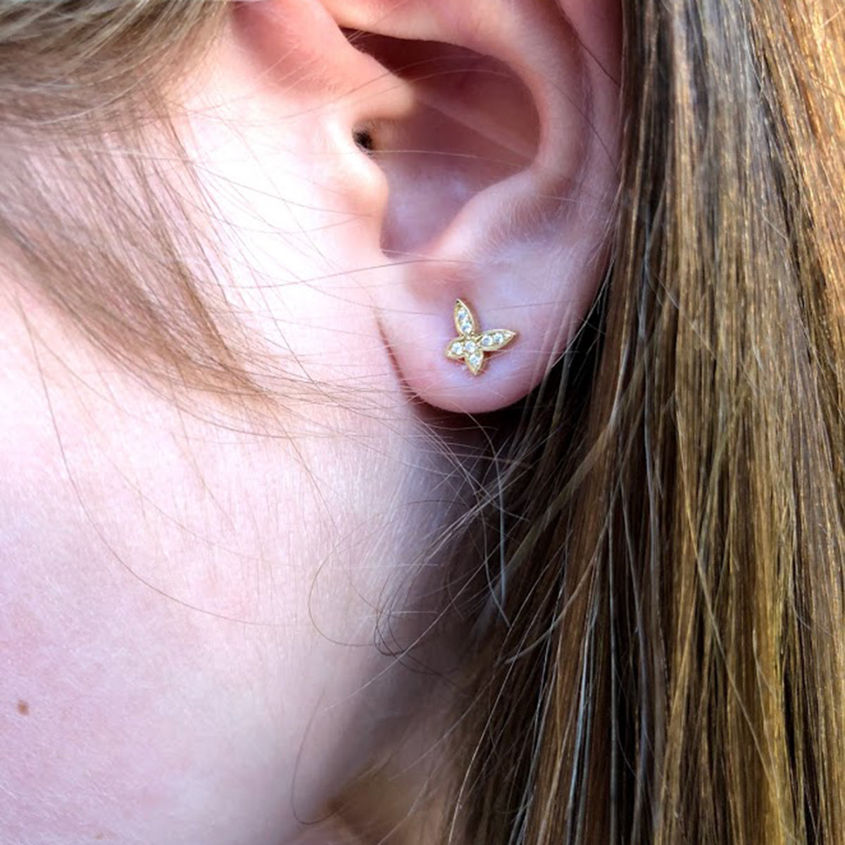 Baby Butterfly Stud Earrings