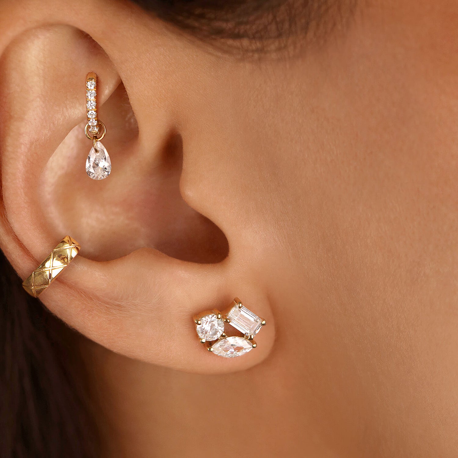 Jackie Kennedy Stud Earrings
