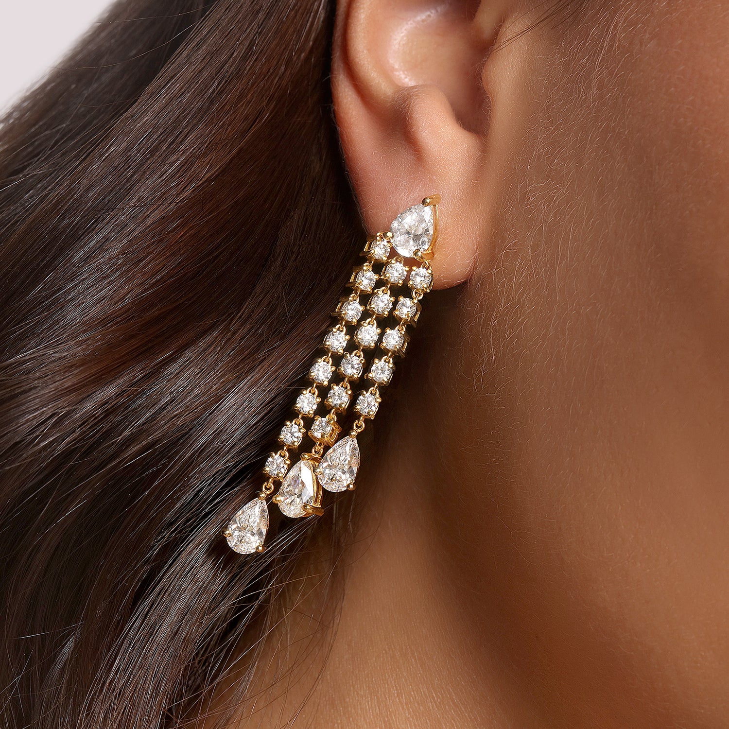 Pear Chic Stud Earrings