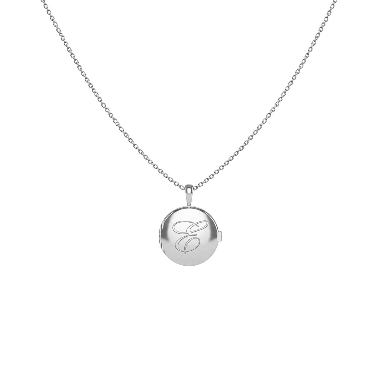 Locket Initial Necklace