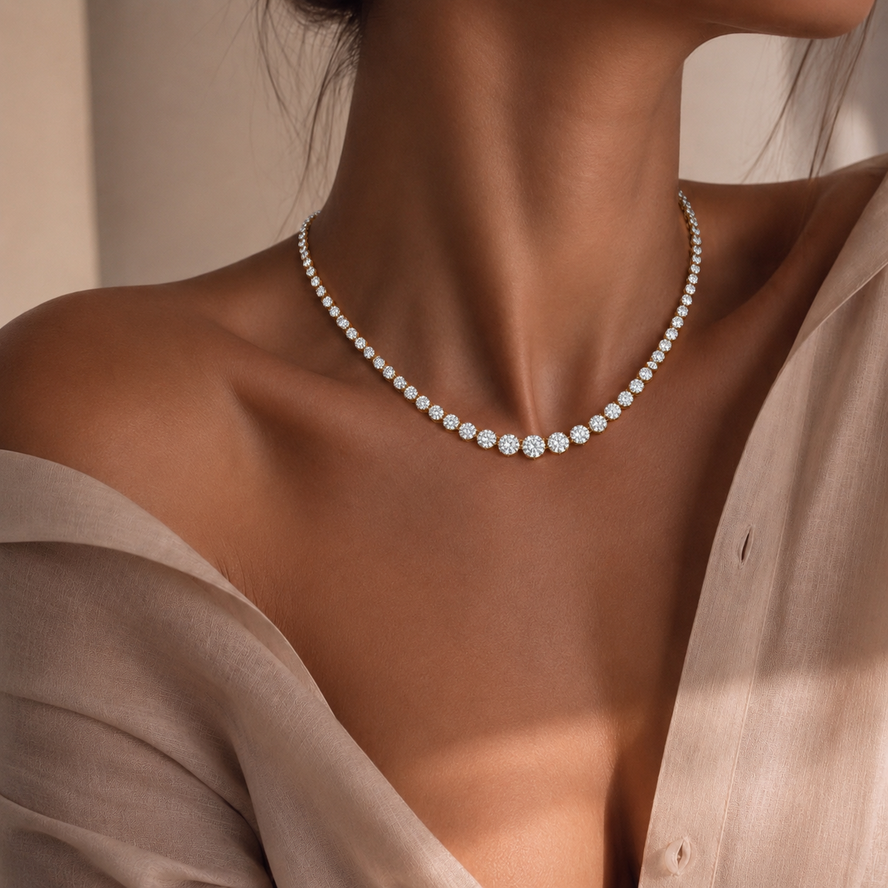 Louise Tennis Necklace