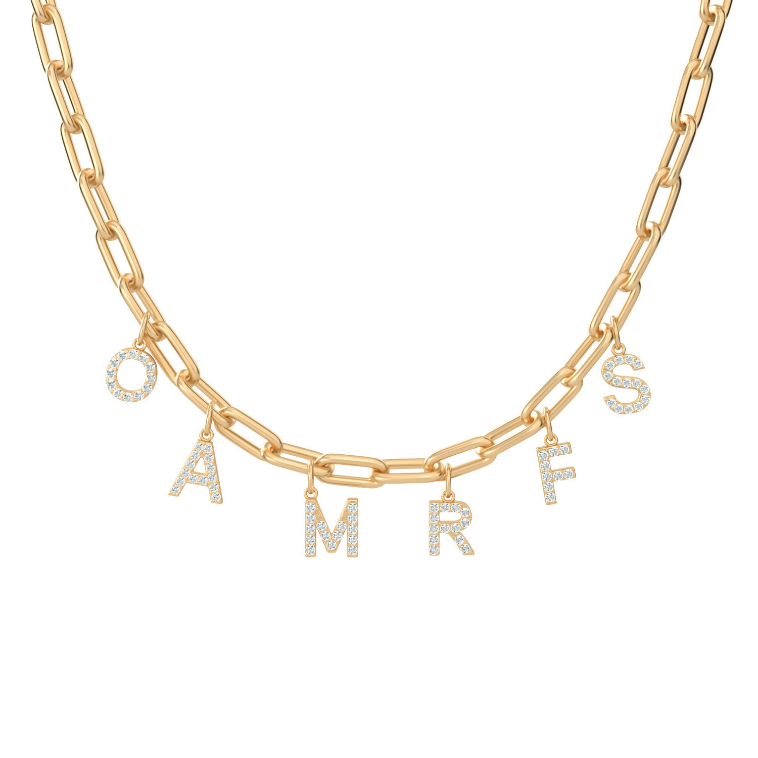 Chain Necklace Initials