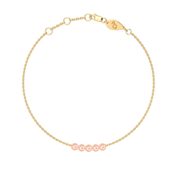 Lily Pearls Bracelet, solid 18K gold, view 9 of 10