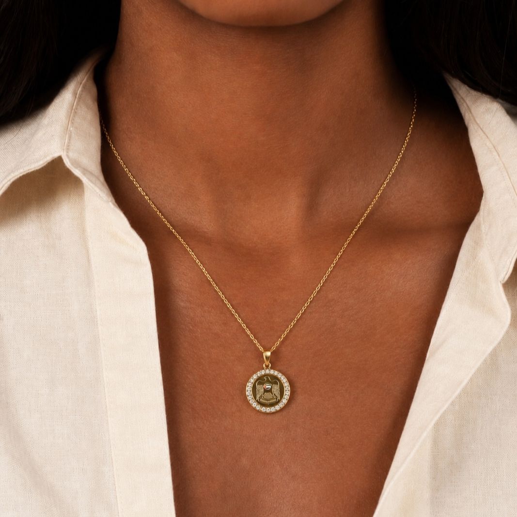 Necklace Falcon Medal