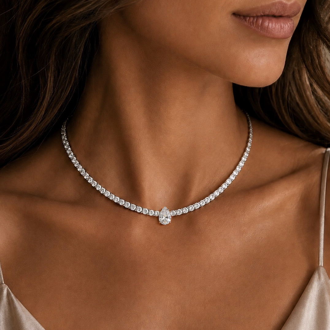 Scarlett Pear Tennis Choker