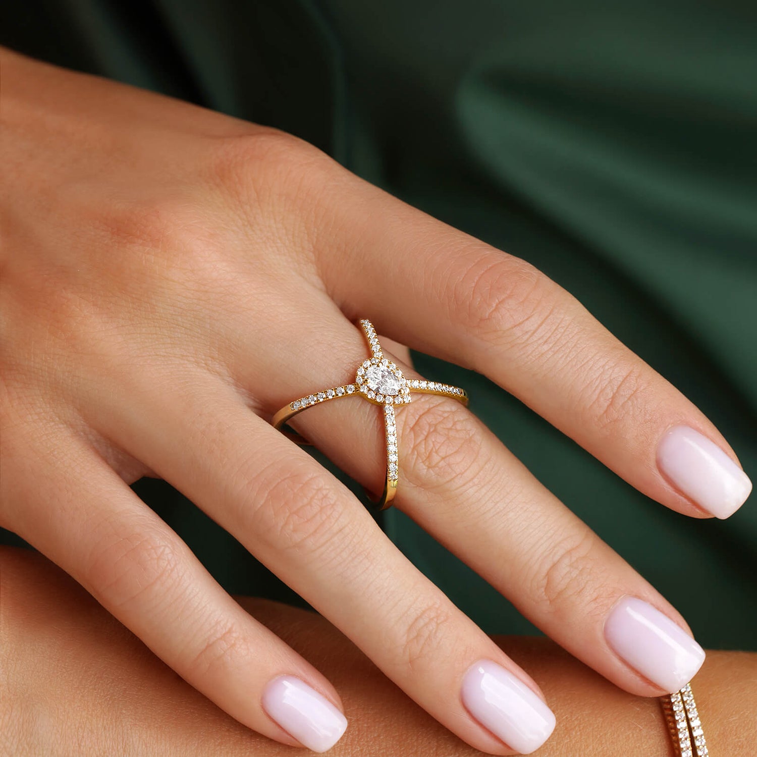 Diamond Cross Ring