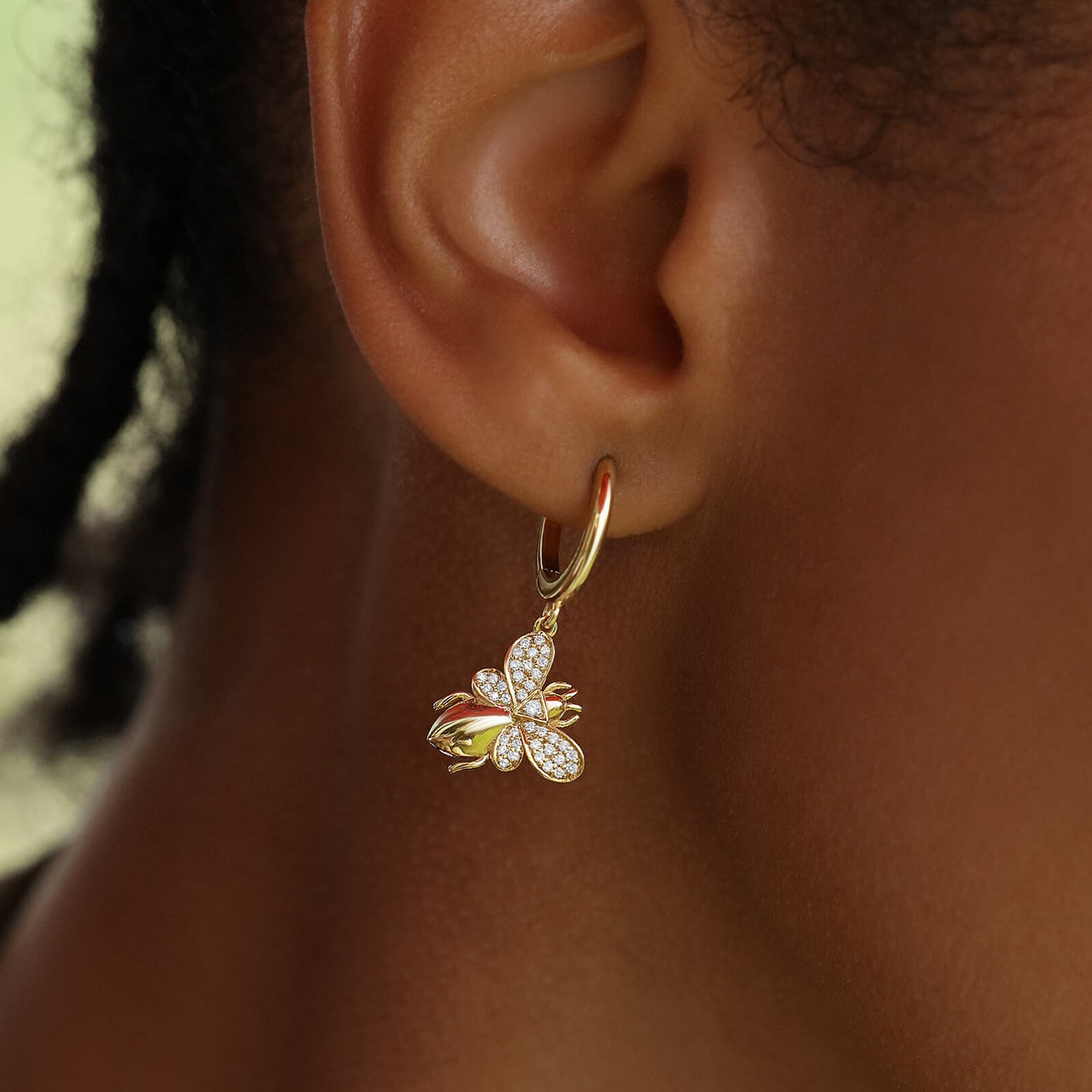 Honeycomb Hoop Earrings
