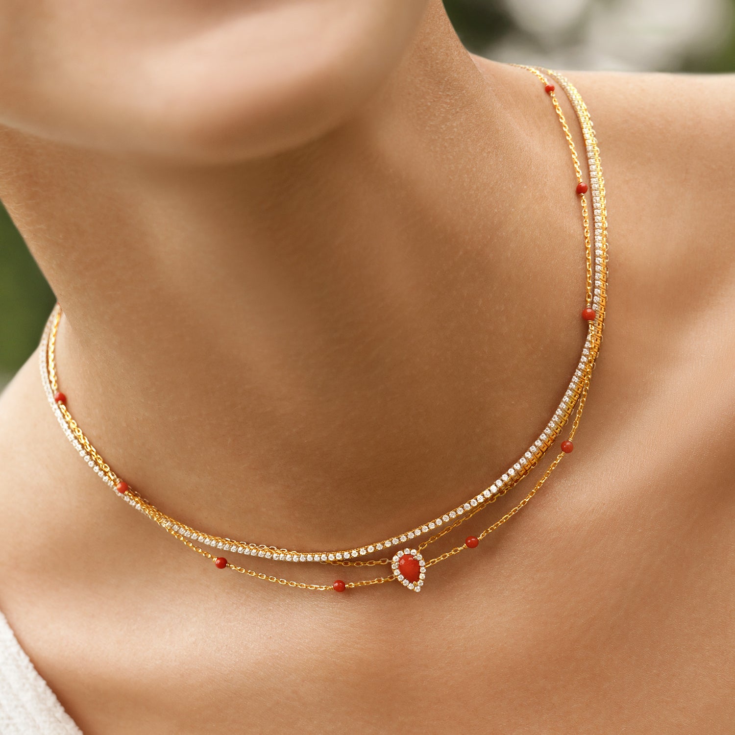 Coral Empress Necklace