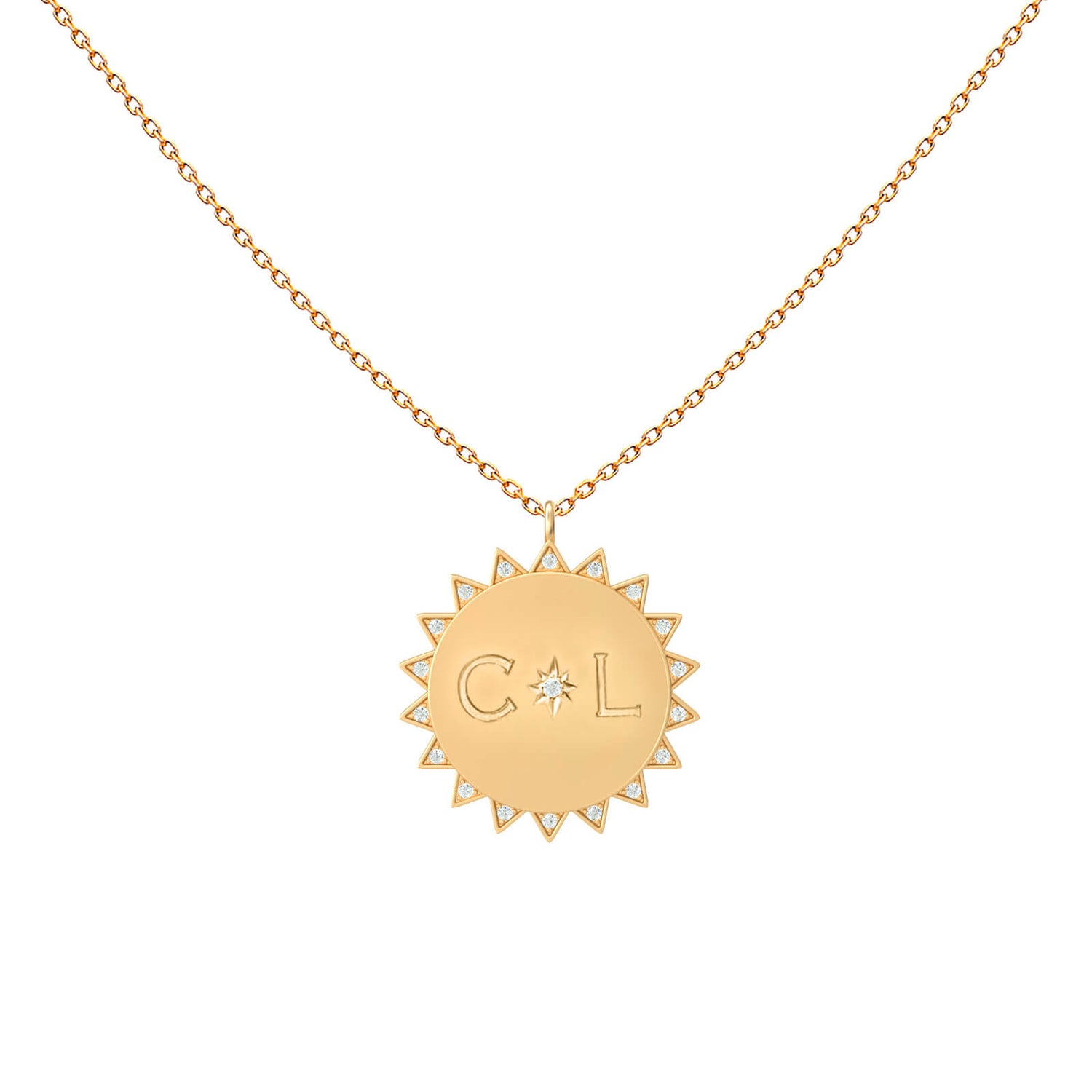 Sunny Initial Necklace