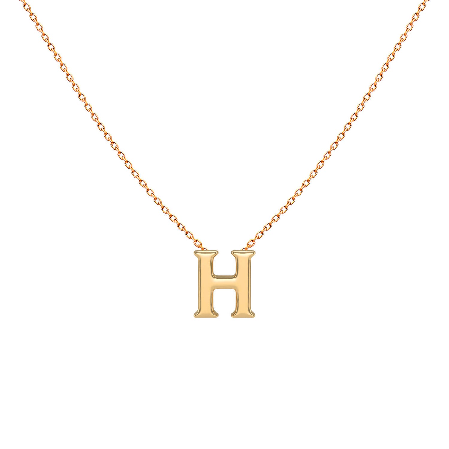 Initial Love Gold Necklace