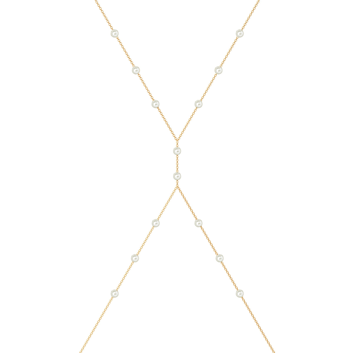 Mini Pearls Body Chain - Yellow gold - Aquae Jewels - Exquisite Jewelry in 18k Gold & Diamonds | Dubai